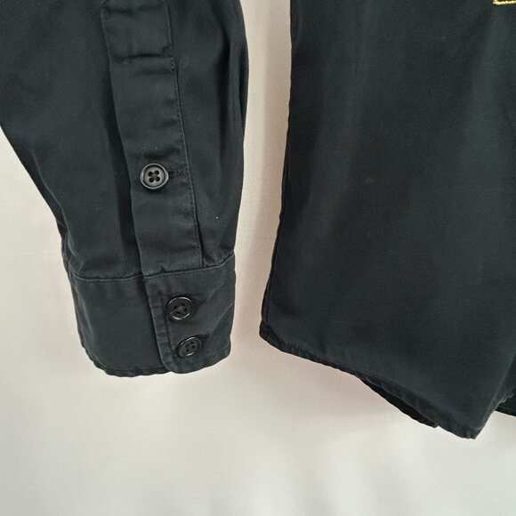 Polo Ralph Lauren Military Black Shirt – Preppy crest Men's Large L - Picture 12 of 15
